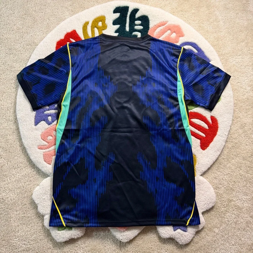 Jordan x Brazil CBF Soccer Jersey Mens Medium Navy Blue Dri-FIT